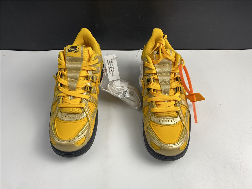 OFF-WHITE x Nike Air Rubber Dunk University Gold CU6015-100